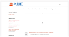 Desktop Screenshot of nbirt.org.in