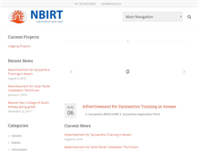 Tablet Screenshot of nbirt.org.in
